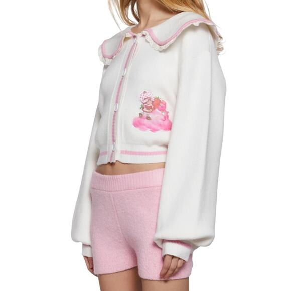 Dolls Kill x Care Bears x Strawberry Shortcake Cardigan M NWT - Picture 6 of 14